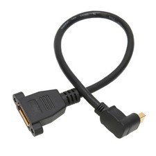 Female To Mini Male Cable Double Hole Lockable Type Displayport Adapte New