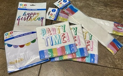 Happy Birthday Party Bundle Set Of 8 Colorful Items Included In This Pack