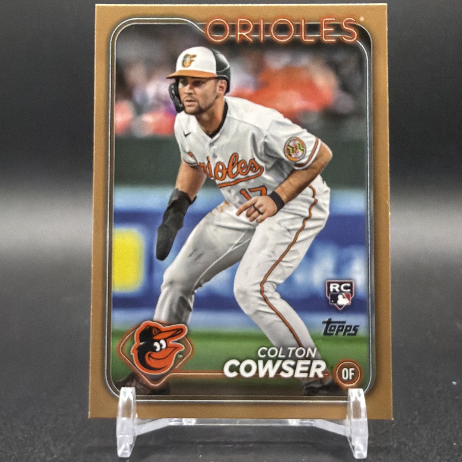 Colton Cowser 2024 Topps Series 1 Gold Parallel /2024 RC Baltimore Orioles #257