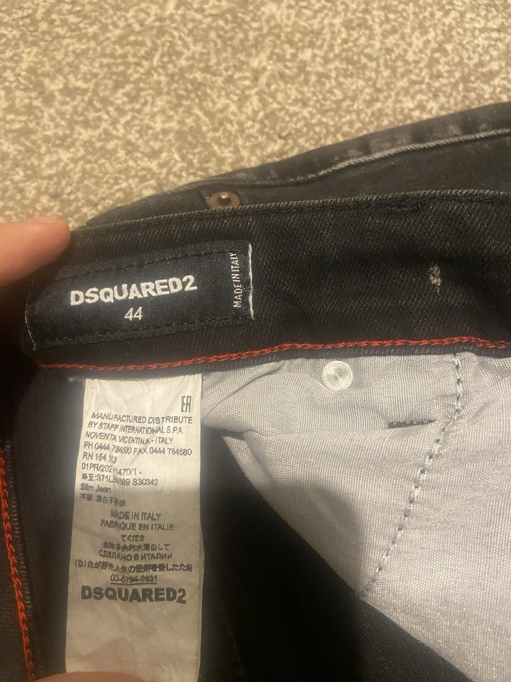 Brand New Charcoal Black Dsquared Jeans Size M | eBay UK