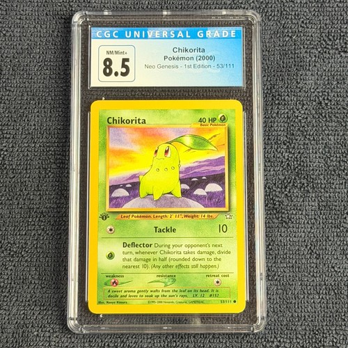 Chikorita (1st Edition) graded CGC 8.5 for sale on eBay