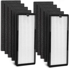 True Hepa Replacement Filter For Veva 8000 Elite Pro Series Air Purifier, 2 Hep