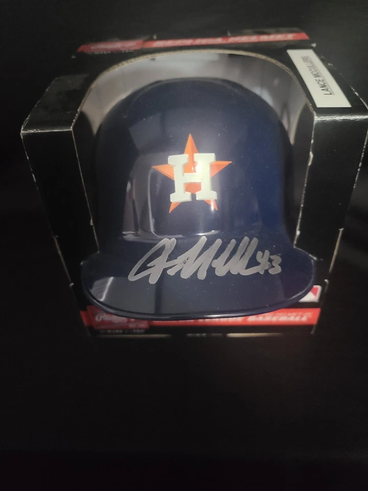 Lance McCullers Jr. Autographed Rawlings Houston Astros Mini Helmet - In Person - Image 2 of 4