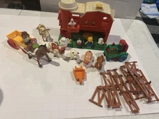 Vintage Farm Lot Of Toys Various Brands Mixed