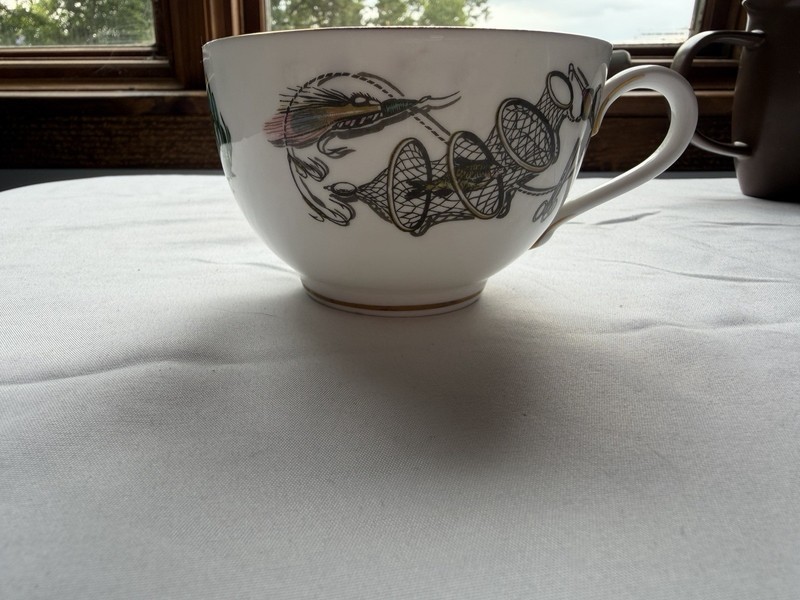 Vintage Royal Worcester Very Important Person Fly Fishing Cup