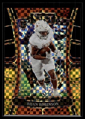 Bijan Robinson 2023 Panini Select Draft Picks Squares Prizm Rookie Card /100 #9