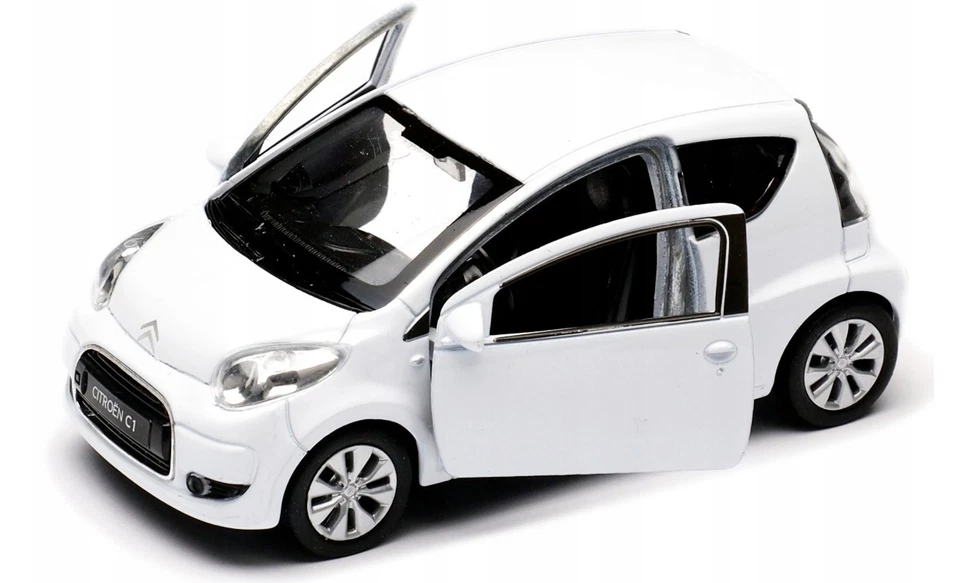 Welly Citroen C1 White 1:34 1:39 Scales 4.5 inch Diecast Car US DUTIES PAID - Image 2 of 4
