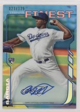 2014 Topps Finest Rookie Blue Refractor 23/125 Onelki Garcia #RA-OG Auto 0c2