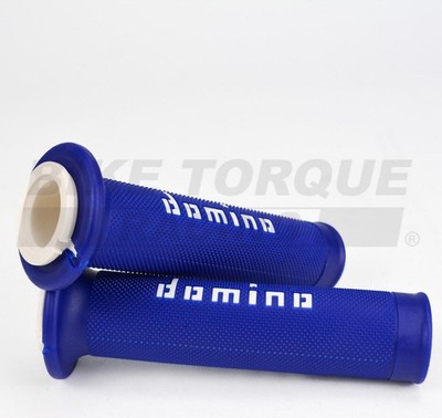 Original Domino Road Racing blau & weiß A010 Motorrad Griffe für Zero Bikes