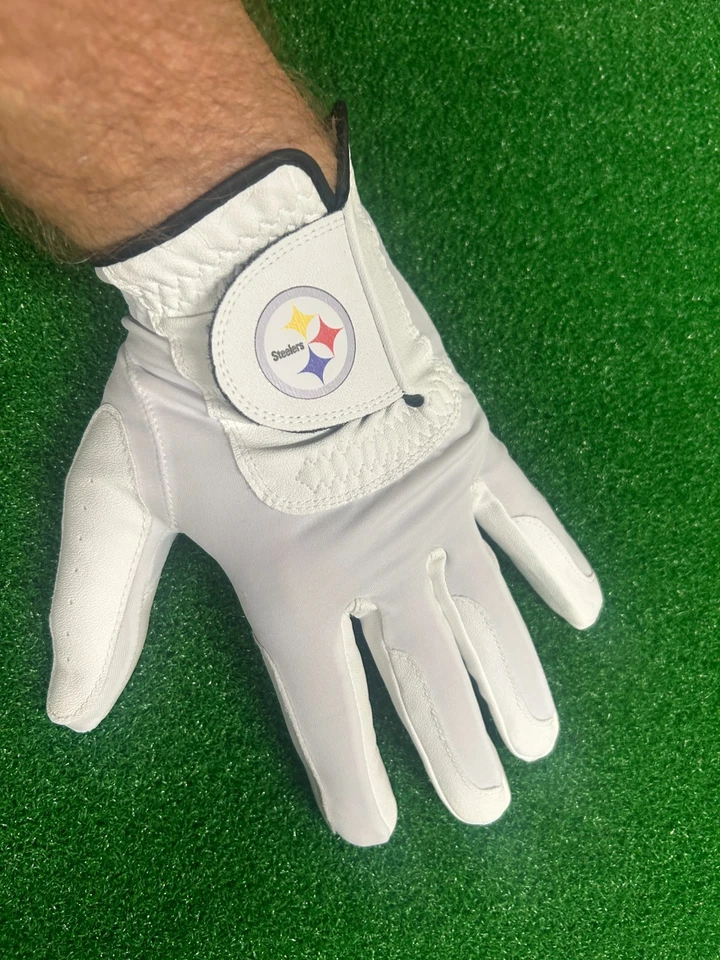 Guante de golf Pittsburgh Steelers Team Golf EE. UU. talla única para golfista diestro Foto 2 de 3