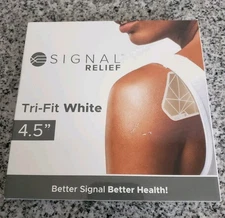 Signal Relief Tri-Fit White 4.5” Patch - NEW SEALED