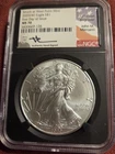 2020 W SILVER AMERICAN EAGLE  FIRST DAY ISSUE NGC MS70 MERCANTI SIGNATURE