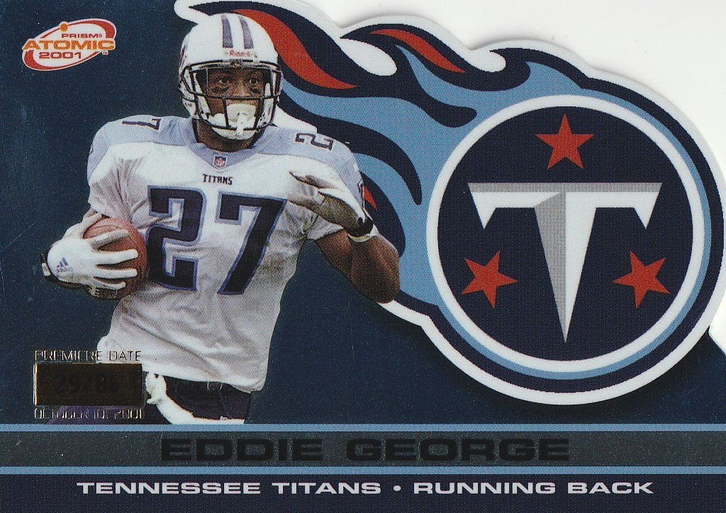 2001 Pacific Prism Atomic Premiere Date #141 Eddie George/86