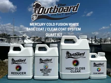 Mercury Cold Fusion White - 1 QUART Refinishing Kit