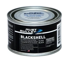 RUST BULLET BlackShell - Gloss Black - 4 Oz - Corrosion Preventive Coating, U...