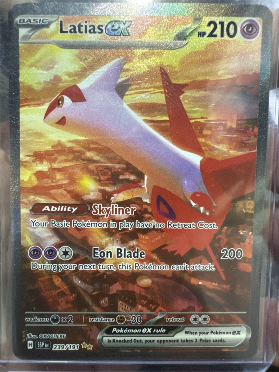 Pokmon Surging Sparks Latias EX 239/191 Special Illustration Rare Slight Defect | eBay Pokmon Surging Sparks Latias EX 239/191 Special Illustration Rare Slight Defect | eBay