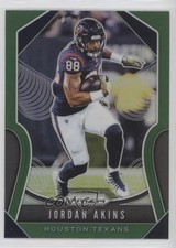 2019 Panini Prizm Green Prizm Jordan Akins #135 0b3
