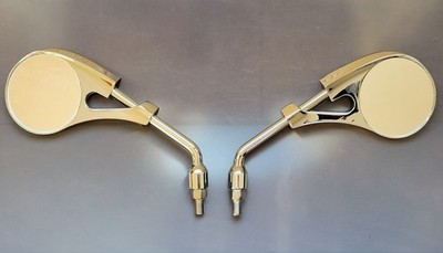 Highway Hawk 91-824L 91-824R Motorcycle Handlebar Chrome set R and L Ring Mirror