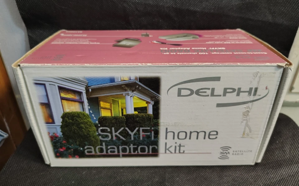 Delphi SKYFi XM Satellite Radio Home Adapter Kit Boxed SA10004 Antenna Stand New - Image 2 of 4