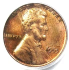 1955 Doubled Die Obverse Lincoln Cent 1C Penny DDO FS-101 - PCGS Genuine AU / MS