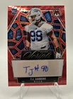 2025 Panini Mosaic Football Red Wave T.J. Sanders #RS-TSS