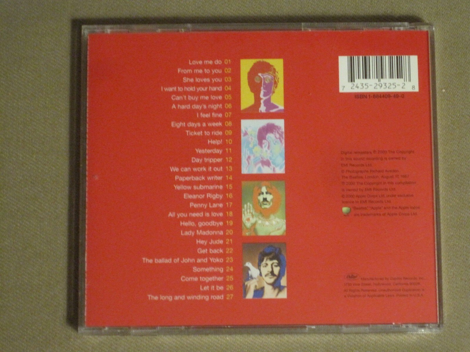 LOT OF 6 BEATLES CDS 1 LET IT BE ABBEY ROAD SGT. PEPPER'S JOHN LENNON