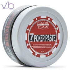 L'OREAL Homme Poker Paste | Strong Hold Matte Finish Texturizing Styler, 2.5oz