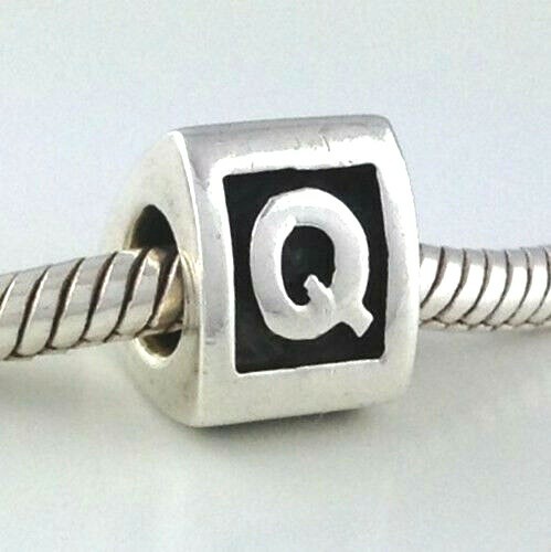 Authentic PANDORA Letter Q Charm, Sterling Silver, 790323q, Retired, New - Picture 1 of 1
