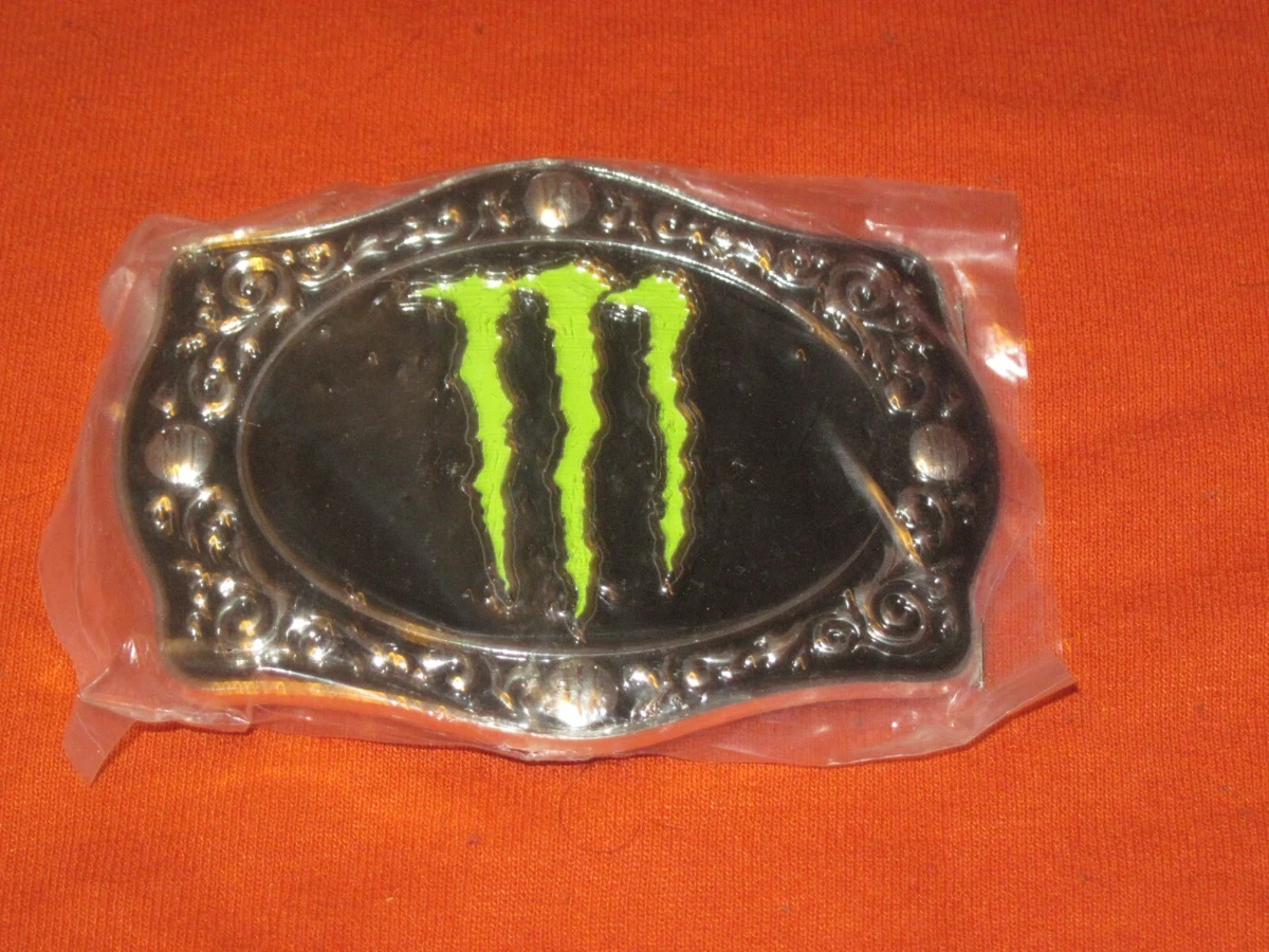 Monster Energy Drink Large Belt Buckle Metal RARE cowboy western