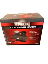 Ironton 12 Volt Portable Tire Inflator - 300 Max. PSI, 0.3 CFM SHIPS SAME DAY