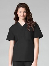 New Maevn 1006 Core Unisex V-Neck with One Chest Pocket Scrub Top