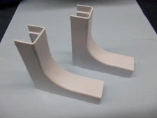 Quest/Premiere Wire Hider Raceway Inside Corner, White, lot of 2 FIC-41414