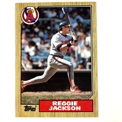 Reggie Jackson 1987 Topps Card #300 MLB California Angels