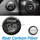 Black Real Carbon Fiber Engine Ignition Start Stop Button Trim Fits 13-19 Escape