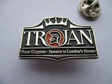 TROJAN shaped SKA REGGAE METAL BADGE enamel pin (silver)