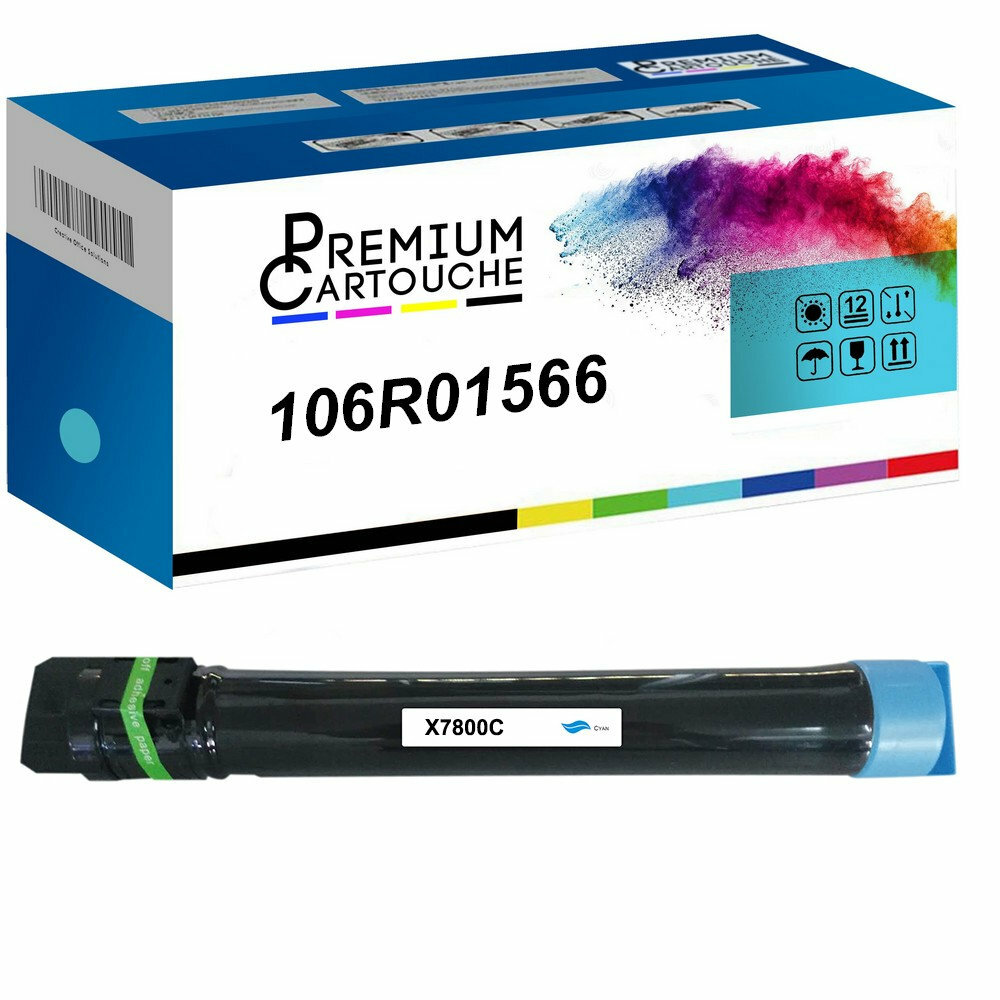 Toner 106R01566 cyan pour corriger les impressions ternes de votre imprimante