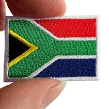 Mini South Africa Flag Patch Iron Sew On Clothes Small African Embroidered Badge