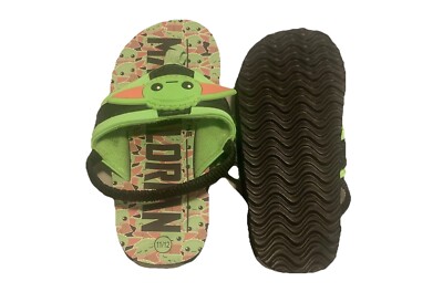 Star Wars Mandalorian Baby Yoda Flip Flops Beach Sandals Boys Sz 11/12 NWOT