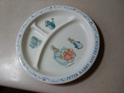 Werne Peter Rabbit Beatrix Potter Friends Segmented Plate Plastic Eden Likenew 
