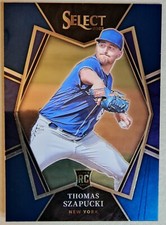 2022 Panini Select Baseball Thomas Szapucki Rookie Premier Level Blue #58 - Mets
