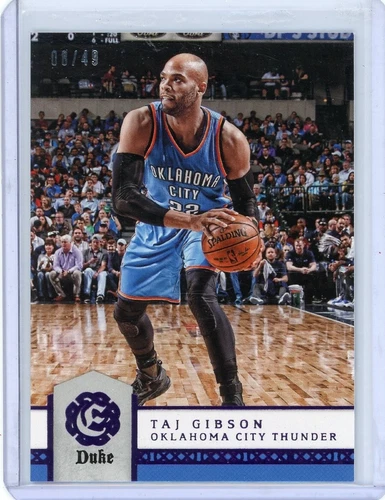 Taj Gibson 2016-17 Panini Excalibur #28 Oklahoma City Thunder #d 08/49 purple