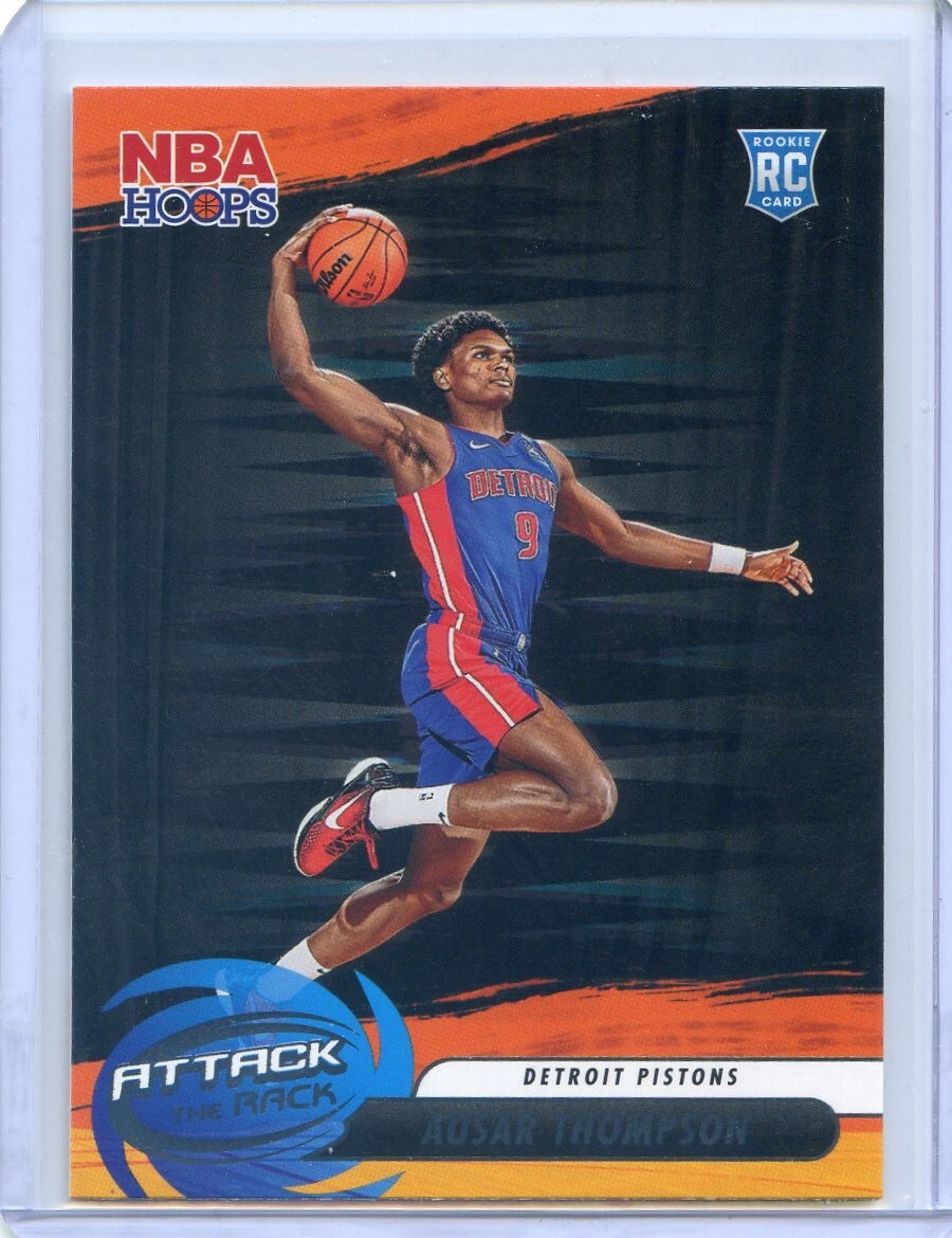 2023-24 Panini NBA Hoops AUSAR THOMPSON RC ROOKIE ATTACK THE