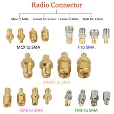 4 Types RF Adapter SMA Adapter to SMB Connector RF Converter for DAB Car Antenna