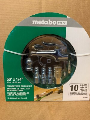 Metabo HPT 1/4-in x 50ft Poly Hose with Kit Accessory Kit 300 PSI