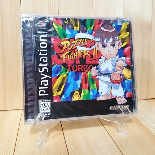 NEW Super Puzzle Fighter II Turbo (PlayStation 1, 1997) Y-Folds Factory Sealed! - Picture 1 of 17