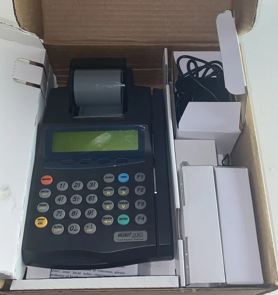 Lipman Nurit 2085 Termal Tarjeta de Crédito Pago Terminal Labio con Alimentación Foto 2 de 4