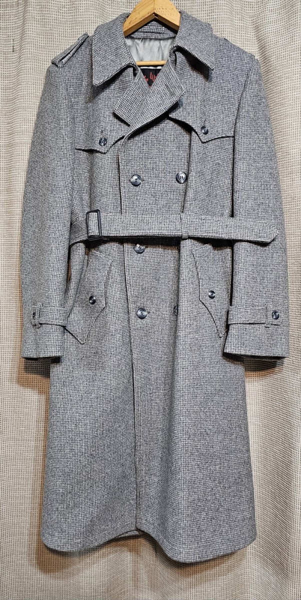 John Weitz Overcoat Coat 42 Long Vintage Wool Double Breast John Weitz Overcoat Coat 42 Long Vintage Wool Double Breast