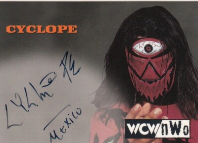 1998 Topps Wresting WCW/nWO Trading Card Authentic Signature Card