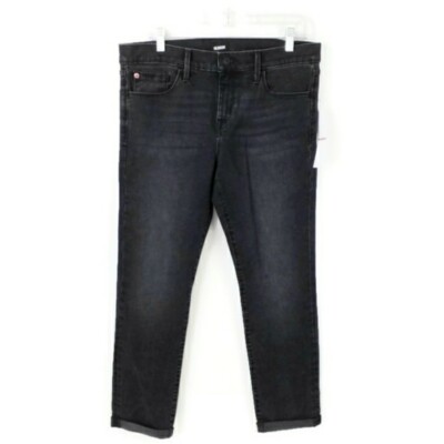 Hudson Natalie Mid Rise Slim Boyfriend Crop Denim Jeans Womens Scout Wash 34 NWT