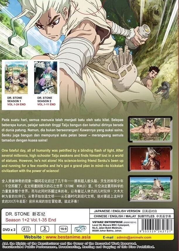 ANIME DVD~ENGLISH DUBBED~Dr.Stone Season 3(1-11End+SP)All region+FREE GIFT